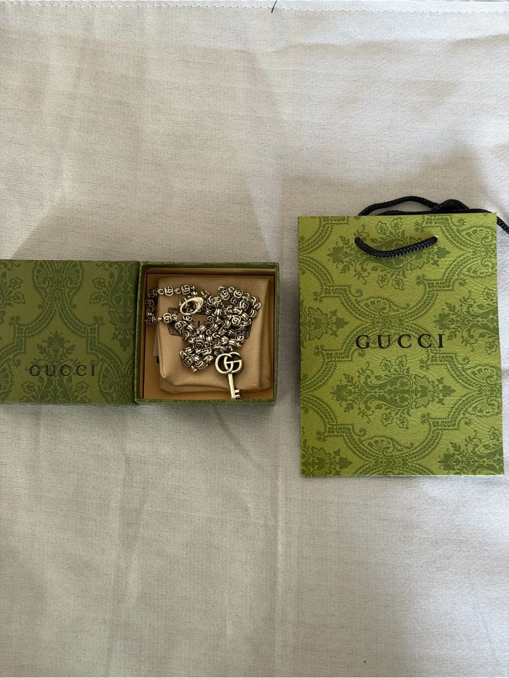 GG Marmont key pendant necklace